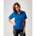 Women's Palmetto Textured Saddle Shoulder Pique Polo Shirt